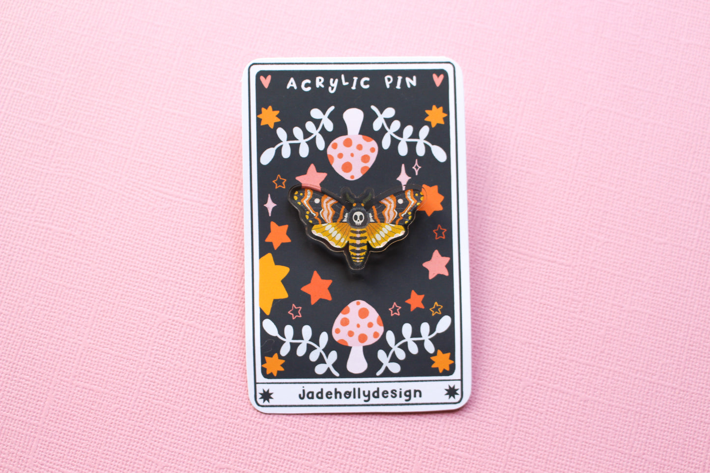 Moth Acrylic Pin