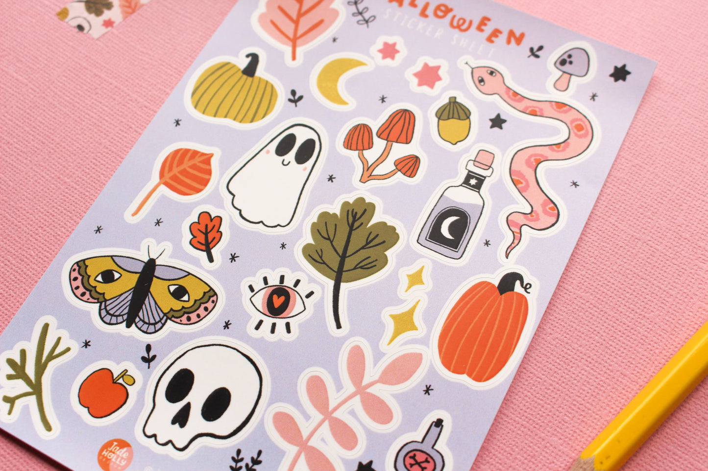 Halloween Matte Vinyl Sticker Sheet