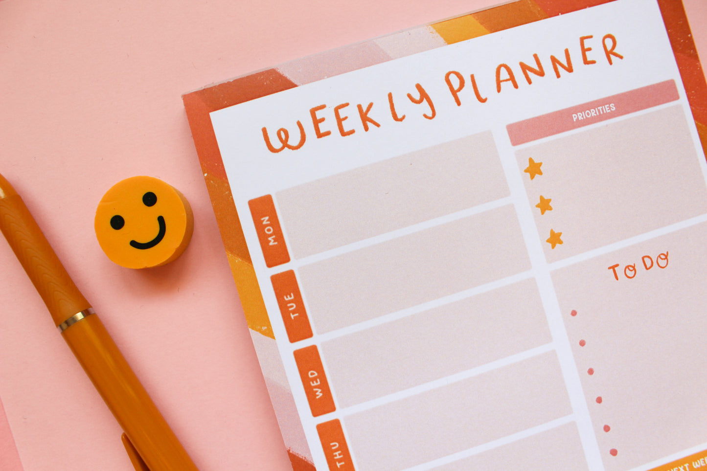 A5 Weekly Planner Rainbow Notepad - Colourful Stationery, Organisation, To Do