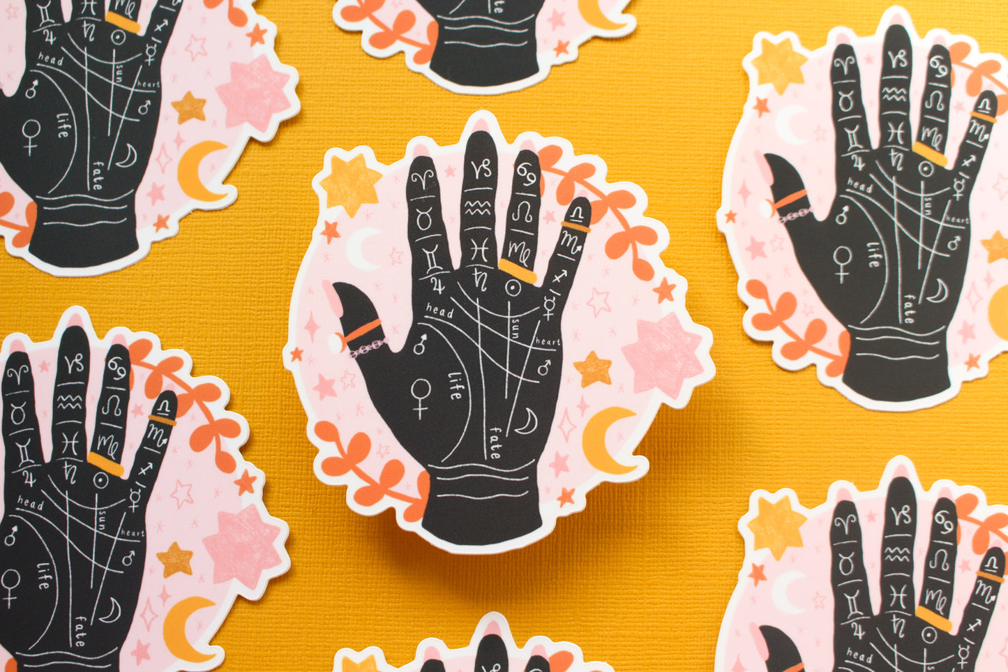 Palmistry Fate Hand Sticker