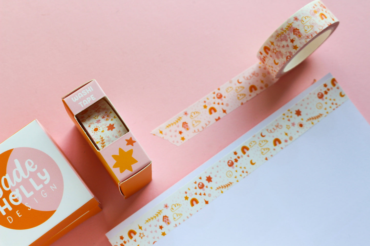 Doodle Washi Tape | Colourful, Planner Washi Tape, Bullet Journal Tape,