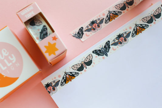 Moth Washi Tape | Witchy,  Halloween, Decorative Tape